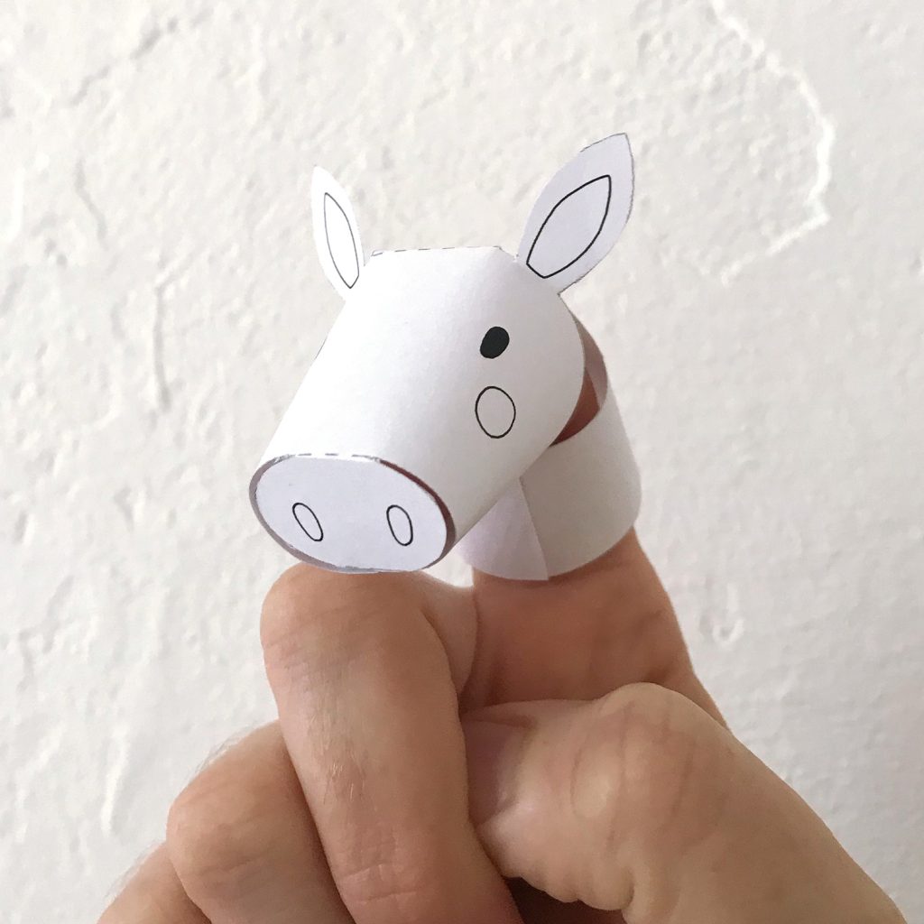 Finger Farm Fingerpuppen-Bastelbogen zum selbst Ausdrucken – kaeselotti