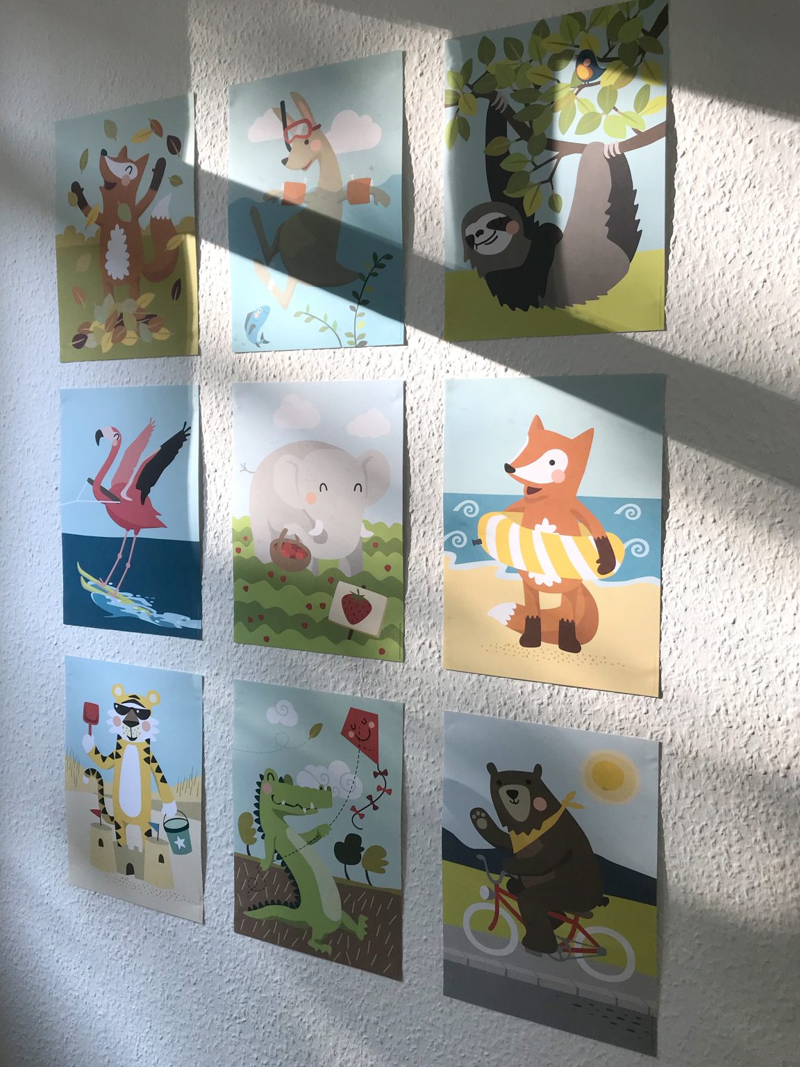 Printable Poster A4 Poster Krokodil im Sommer zum selbst Ausdrucken