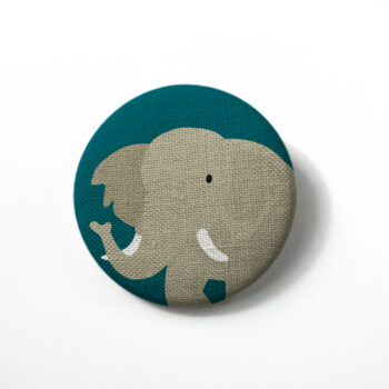 Stoffbutton ELEFANT 38mm