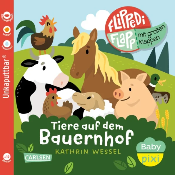 Baby Pixi FLIPPEDIFLAPP Tiere auf dem Bauernhof