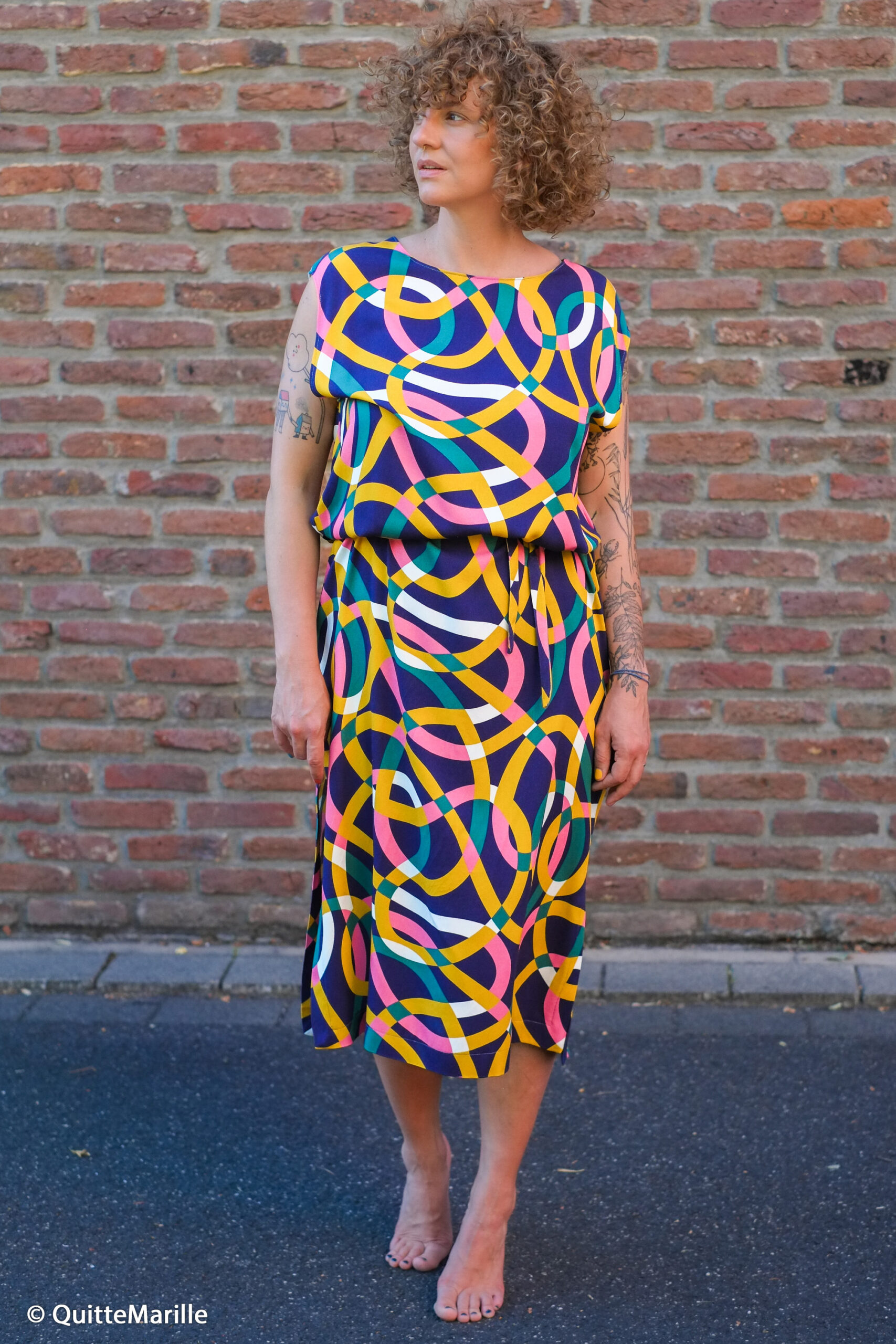 Stoff FEELINGS bunt - Swafing Viskose Webware – Bild 5