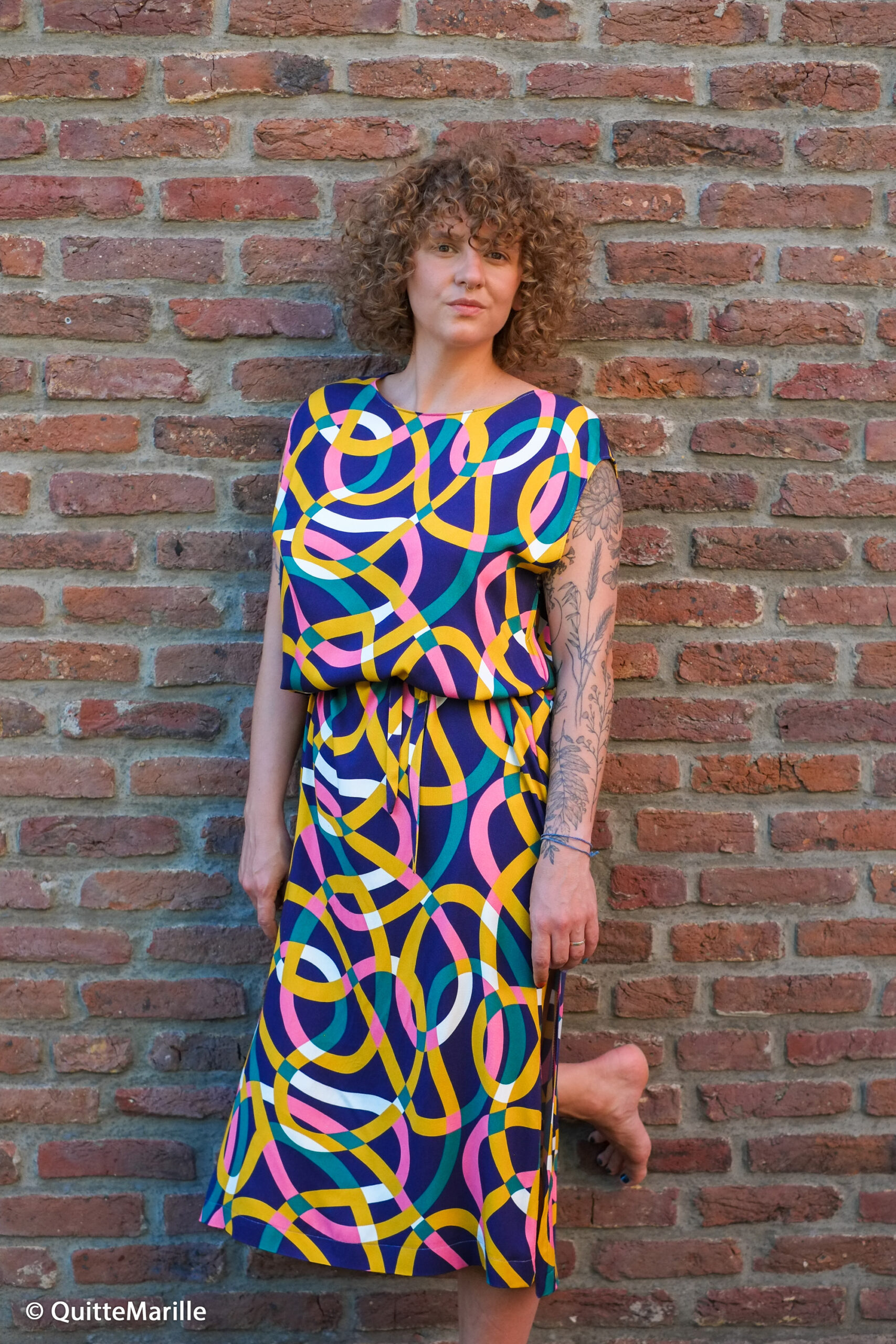 Stoff FEELINGS bunt - Swafing Viskose Webware – Bild 6